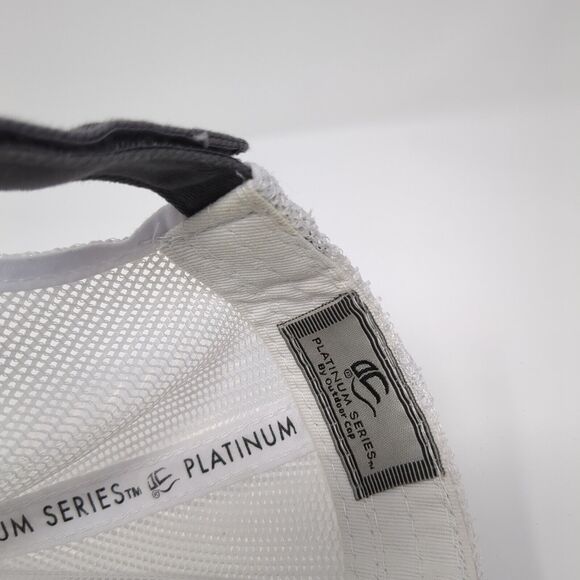 Bergara Strapback Trucker Hat Gray OS Adjustable Mesh Back Platinum Outdoor Cap - Picture 8 of 9